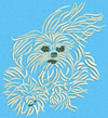 Maltese Agility #1 - 3" Medium Size Embroidery Design