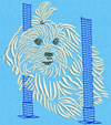 Maltese Agility #3 - 3" Medium Size Embroidery Design