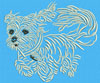 Maltese Agility #4 - 3" Medium Size Embroidery Design