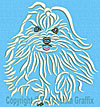 Maltese Agility #7 - 3" Medium Size Embroidery Design