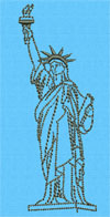 Statue of Liberty - Lady Liberty - Free Embroidery Design
