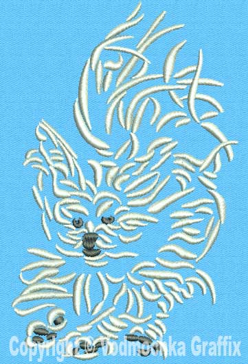 Maltese Agility #8 - 6" Large Size Embroidery Design - Click Image to Close