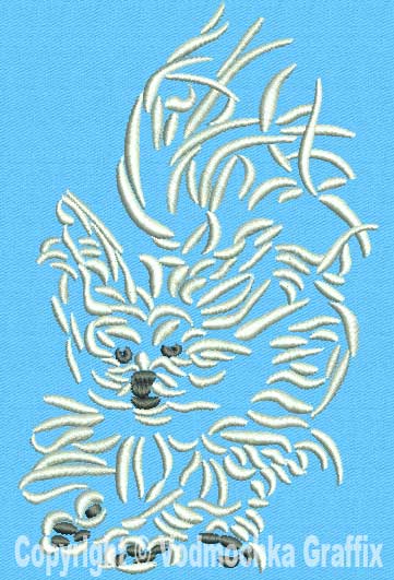 Maltese Agility #8 - 3" Medium Size Embroidery Design - Click Image to Close