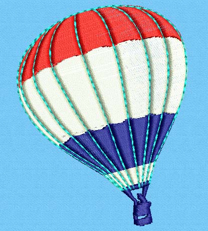 Air Balloon - Satin - Free Embroidery Design - Click Image to Close
