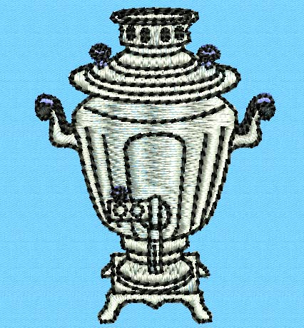 Samovar - Free Embroidery Design - Click Image to Close