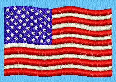 US Flag - Free Embroidery Design - Click Image to Close