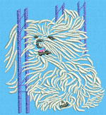 Maltese Agility #2 - 6" Large Size Embroidery Design