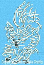 Maltese Agility #8 - 3" Medium Size Embroidery Design