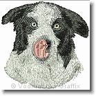 Border Collie Portrait - Embroidery Design Sample - Vodmochka Graffix Custom Embroidery Digitizing Services * 457 x 456 * (56KB)