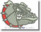 Bulldog Head - Embroidery Design Sample - Vodmochka Graffix Custom Embroidery Digitizing Services * 500 x 386 * (60KB)