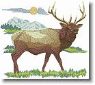 Elk  - Embroidery Design Sample - Vodmochka Graffix Custom Embroidery Digitizing Services * 500 x 445 * (69KB)