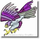Flying Falcon - Embroidery Design Sample - Vodmochka Graffix Custom Embroidery Digitizing Services * 453 x 452 * (41KB)