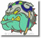 G-Prep Wrestling Bulldog  - Embroidery Design Sample - Vodmochka Graffix Custom Embroidery Digitizing Services * 500 x 467 * (93KB)