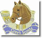 Horse Head - Grey's Scouts - Embroidery Design Sample - Vodmochka Graffix Custom Embroidery Digitizing Services * 500 x 452 * (81KB)