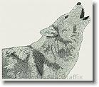 Grey Wolf - Embroidery Design Sample - Vodmochka Graffix Custom Embroidery Digitizing Services * 500 x 440 * (64KB)