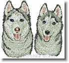 Huskies - Embroidery Design Sample - Vodmochka Graffix Custom Embroidery Digitizing Services * 500 x 450 * (95KB)