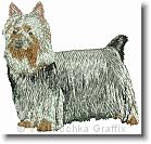 Silky Terrier Show Stand  - Embroidery Design Sample - Vodmochka Graffix Custom Embroidery Digitizing Services * 500 x 479 * (87KB)