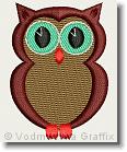 St Peter Catholic School Owl - Embroidery Design Sample - Vodmochka Graffix Custom Embroidery Digitizing Services * 500 x 605 * (103KB)