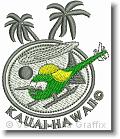 Kauai Hawaii - Embroidery Design Sample - Vodmochka Graffix Custom Embroidery Digitizing Services * 497 x 580 * (107KB)