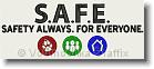 SAFE - Safety Always For Everyone - Embroidery Design Sample - Vodmochka Graffix Custom Embroidery Digitizing Services * 500 x 205 * (23KB)
