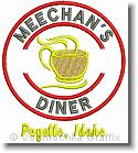 Meechan's Diner - Embroidery Design Sample - Vodmochka Graffix Custom Embroidery Digitizing Services * 482 x 539 * (49KB)