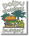Poipu Tropical Burgers - Embroidery Design Sample - Vodmochka Graffix Custom Embroidery Digitizing Services * 440 x 540 * (95KB)