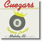 Cuezars Tarpon Lounge - Mobile, AL - Embroidery Design Sample - Vodmochka Graffix Custom Embroidery Digitizing Services * 500 x 486 * (45KB)