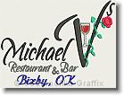 Michael V Restaurant & Bar - Bixby, OK - Embroidery Design Sample - Vodmochka Graffix Custom Embroidery Digitizing Services * 500 x 381 * (39KB)