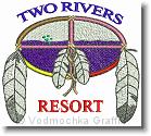 Two Rivers Resort - Embroidery Design Sample - Vodmochka Graffix Custom Embroidery Digitizing Services * 500 x 448 * (87KB)