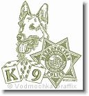 Las Vegas Metro Police K9 Unit - Embroidery Design Sample - Vodmochka Graffix Custom Embroidery Digitizing Services * 500 x 537 * (67KB)