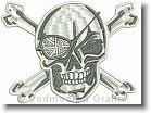 Pirate Skull - Embroidery Design Sample - Vodmochka Graffix Custom Embroidery Digitizing Services * 500 x 373 * (58KB)