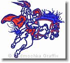 Charger Mascot - Embroidery Design Sample - Vodmochka Graffix Custom Embroidery Digitizing Services * 500 x 451 * (76KB)