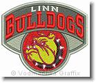 Linn Bulldogs - Embroidery Design Sample - Vodmochka Graffix Custom Embroidery Digitizing Services * 500 x 434 * (87KB)