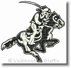 Raiders Horse - Embroidery Design Sample - Vodmochka Graffix Custom Embroidery Digitizing Services * 434 x 418 * (26KB)