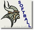 Viking Softball - Embroidery Design Sample - Vodmochka Graffix Custom Embroidery Digitizing Services * 500 x 447 * (45KB)