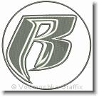 Letter B - Embroidery Design Sample - Vodmochka Graffix Custom Embroidery Digitizing Service * 500 x 493 * (51KB)