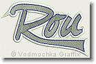 Rou - Embroidery Text Design Sample - Vodmochka Graffix Custom Embroidery Digitizing Services * 500 x 325 * (50KB)