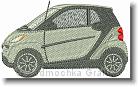 Smart Car - Embroidery Design Sample - Vodmochka Graffix Custom Embroidery Digitizing Services * 500 x 300 * (53KB)