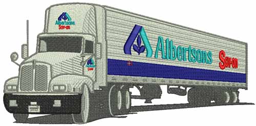 Albertsons Truck Machine Embroidery Design - © 2006 Vadmochka Graffix - Click Image to Close