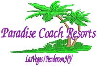 Paradise Coach Resorts Logo - Custom Embroidery Digitizing Sample Picture