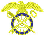 Quartermaster Insignia Logo - Custom Embroidery Digitizing Sample Picture