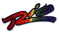 Rio Hotel Logo - Custom Embroidery Digitizing Sample Picture