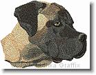 Bullmastiff Portrait - Vodmochka Graffix Custom Embroidery Digitizing Services * 500 x 386 * (70KB)