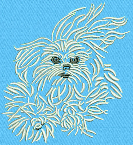Maltese Dog Agility #1 Machine Embroidery Design - © 2008 Vadmochka Graffix - Click Image to Close