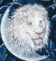 White Lion - Embroidery Portrait Sample - Click to Enlarge